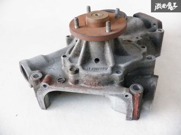 日産 純正 L6 L型 エンジン フロントカバー ウォーターポンプ 旧車 当時物 L20 L24 L28 ハコスカ ケンメリ S30Z S130Z 訳有品 棚5-2の画像5