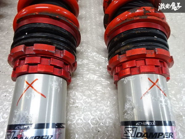 APEXi アペックス FD3S RX-7 RX7 S1 DAMPER フルタップ 全長式 車高調 サス ショック 1台分 減衰調整 12K/12K 即納 棚20-5_X部固着