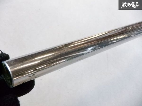 メーカー不明 ステンレス ハンドル 全長約740mm 約φ25.2 汎用品 バイク部品 即納 棚21-4_画像2