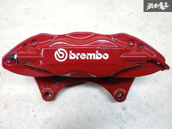 【キレイ！】三菱 純正 brembo CZ4A ランサーエボリューション10 EVO10 ランエボ 10 フロント 4POT ブレンボ キャリパー 左右 赤 棚15-1_画像2