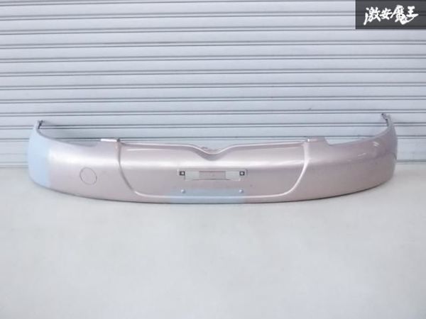 トヨタ 純正 SCP10 NCP15 10系 ヴィッツ 前期 フロントバンパー 上部のみ 52119-52010 ピンクM系 即納 棚2F-C-3_画像1