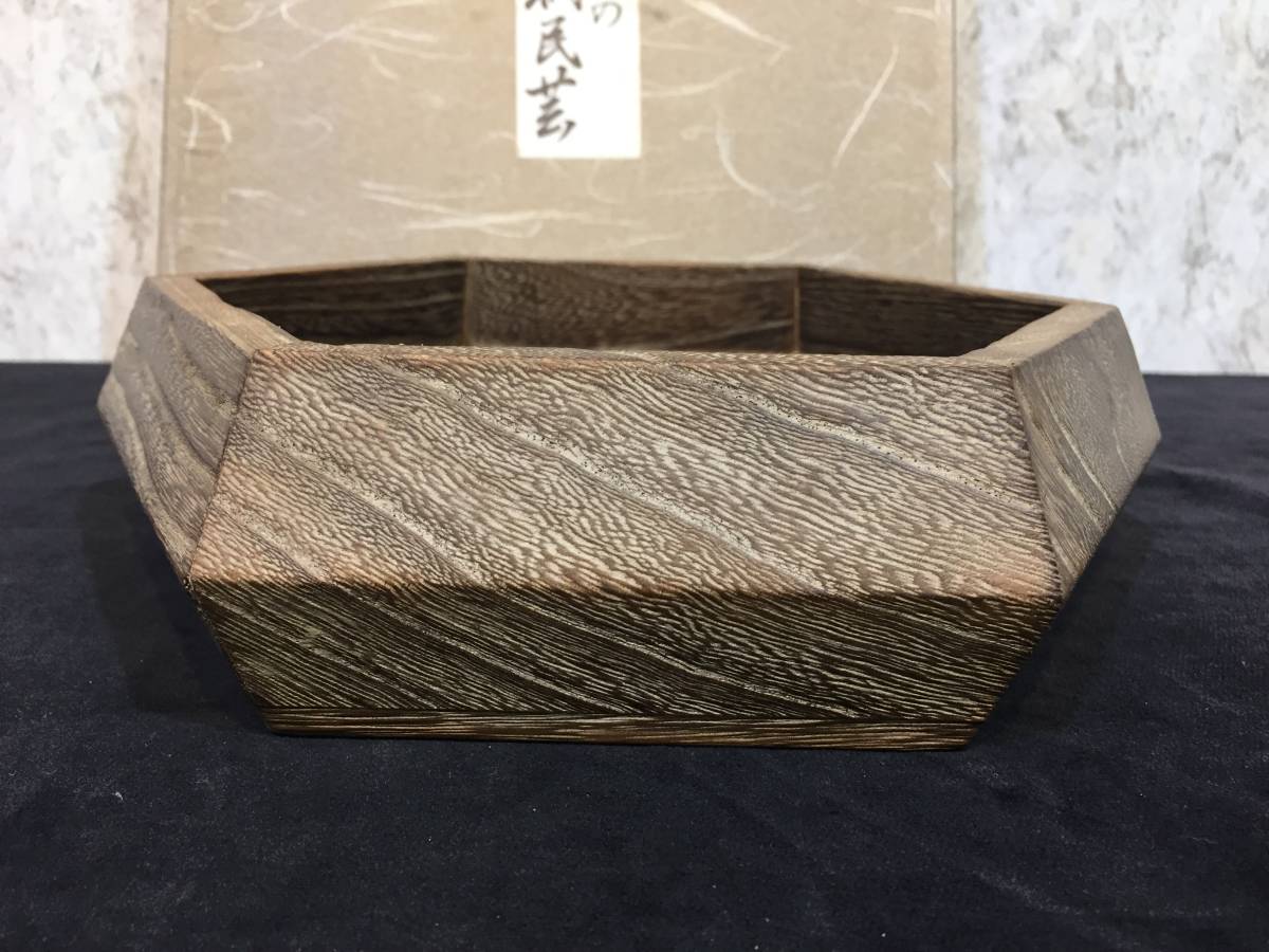 [. made cake box ] high class ... wooden tableware folkcraft goods miscellaneous goods case retro * old hour house *