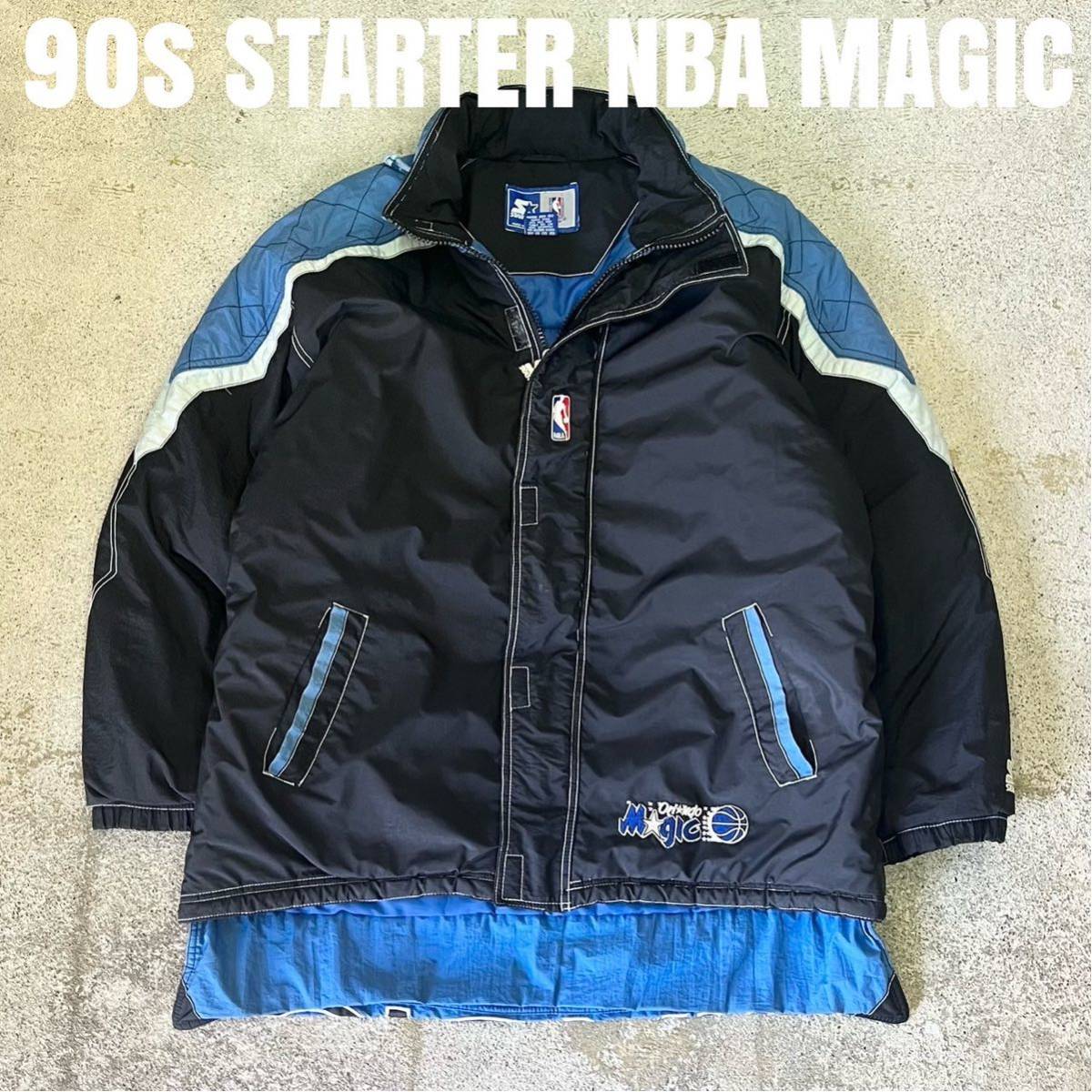 90s STARTER NBA MAGIC нейлон жакет куртка 