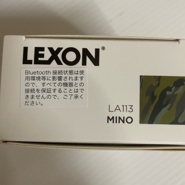 LEXON レクソン MINO Bluetoothスピーカー ② LA113-CM カモフラージュ 未使用品☆GN08_画像2