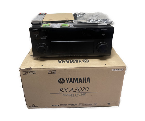 完動品 美品 YAMAHA 9.2ch AVレシーバー AVENTAGE RX-A3020(B) ブラック RX-A3020B 貴重 レア ヴィンテージ _画像1