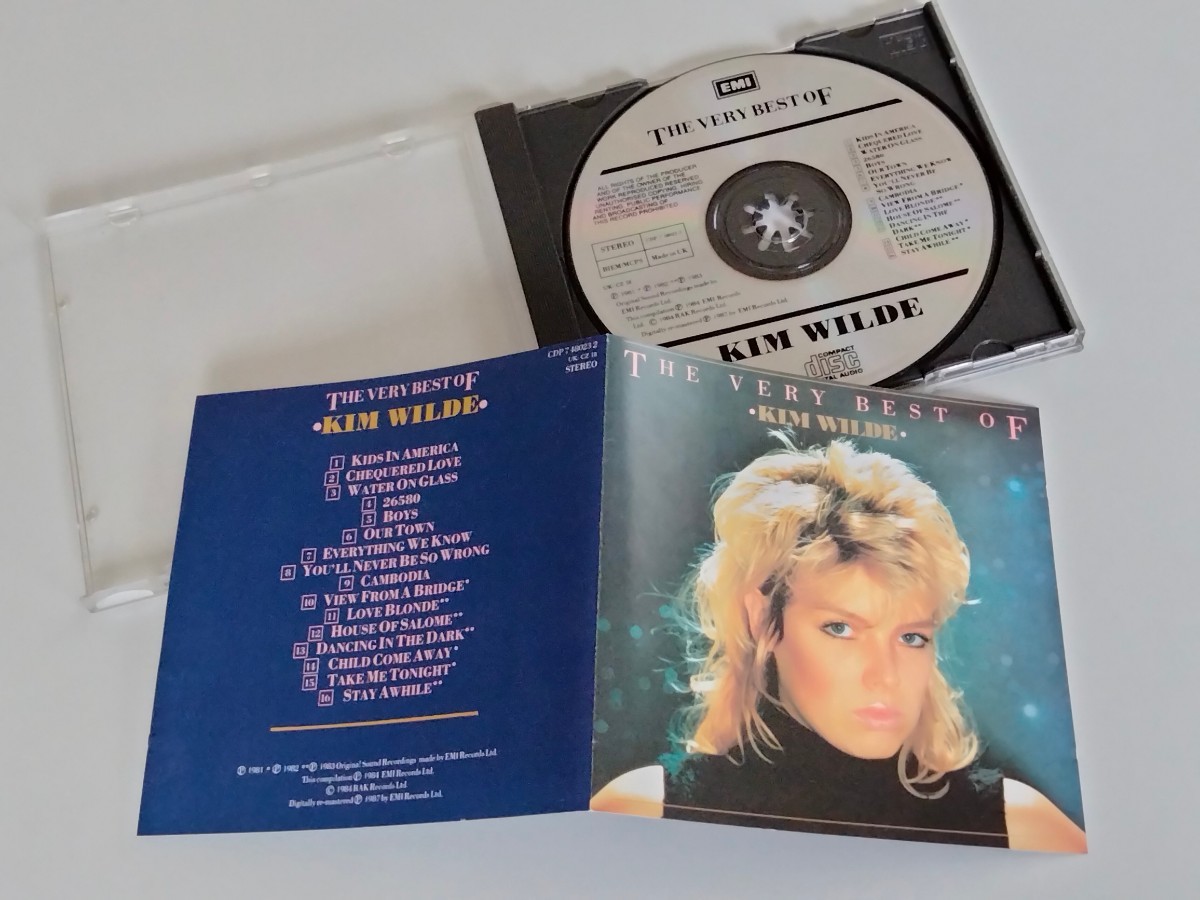 【87年リマスターUK盤/良好品】The Very Best Of KIM WILDE CD EMI CDP748023-2 キム・ワイルド,Kids In America,Love Blonde,_画像3