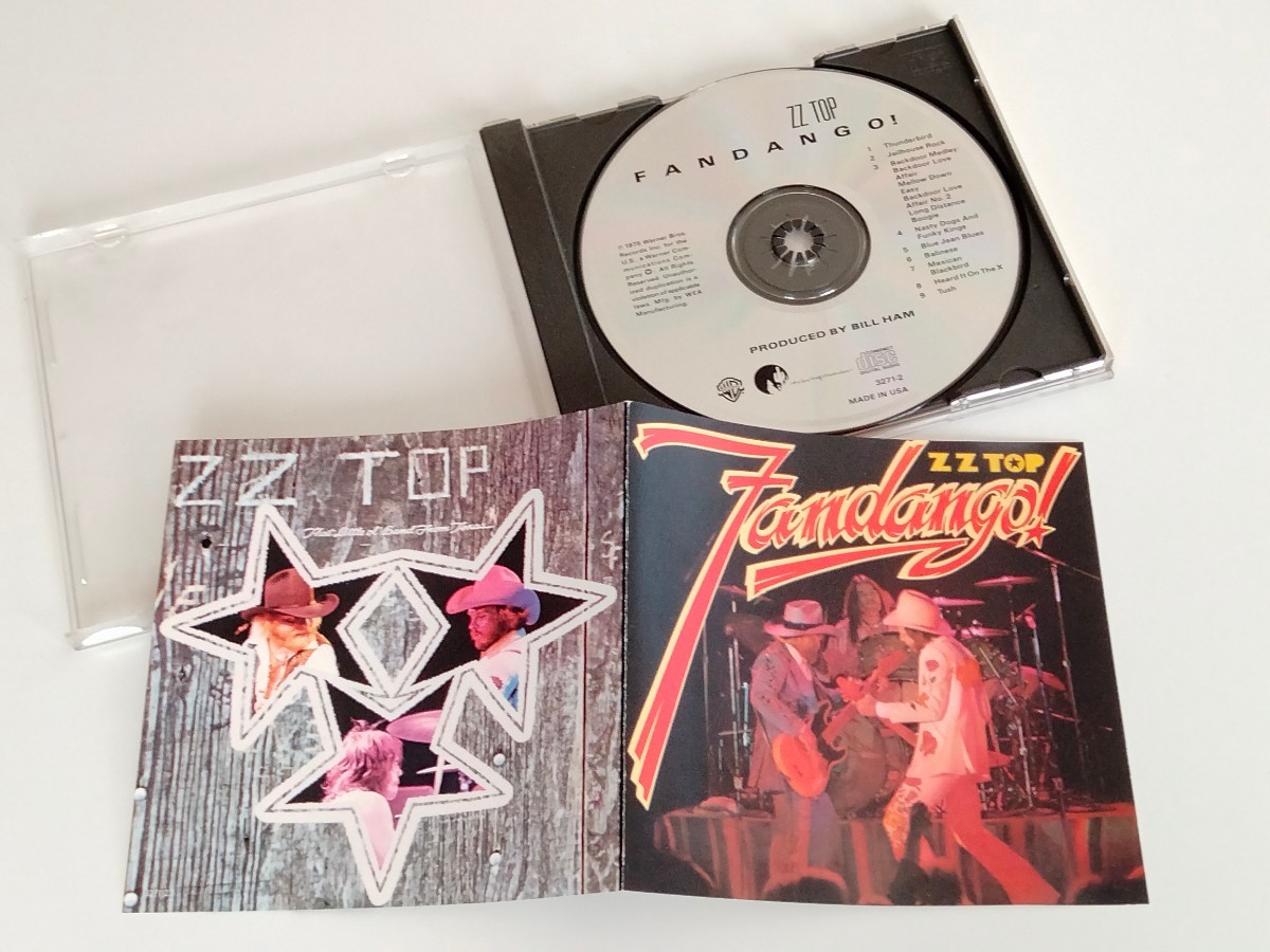 【US初CD化86年盤】ZZ TOP / Fandango! CD WARNER 3271-2 75年名盤,Billy Gibbons,Dusty Hill,Frank Beard,Tush,TEXAS BOOGIE,_画像3