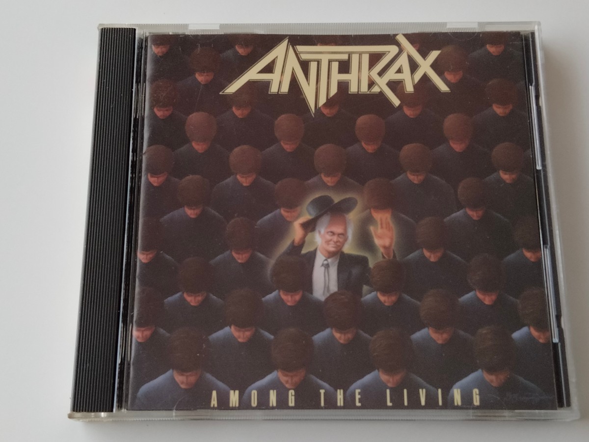 ANTHRAX / AMONG THE LIVING 日本盤CD PSCD1046 87年名盤,90年発売盤,アンスラックス,N.F.L.,Caught In A Mosh,Indians,I Am The Law,_画像1
