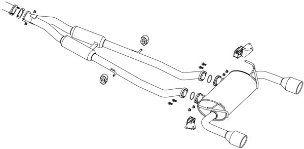 納品先限定 FUJITSUBO フジツボ A-R マフラー RV37 スカイライン 400R R1.9～ 570-15245_画像2