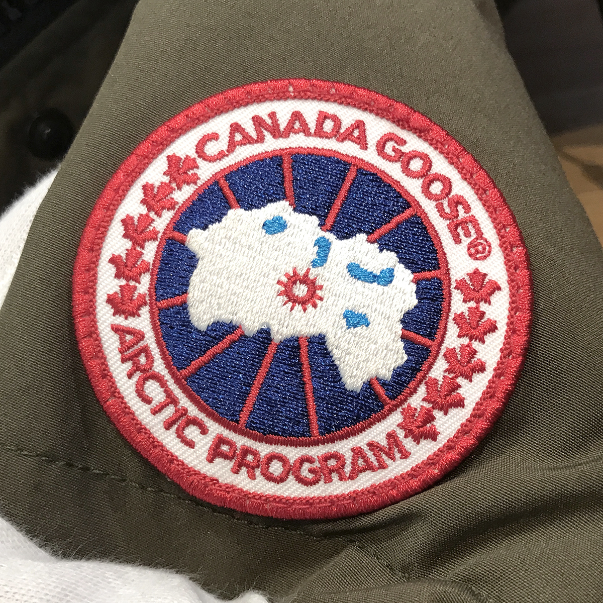 [ as good as new ] Canada Goose shell bar n Parker down coat khaki 3802LA XS size 11473