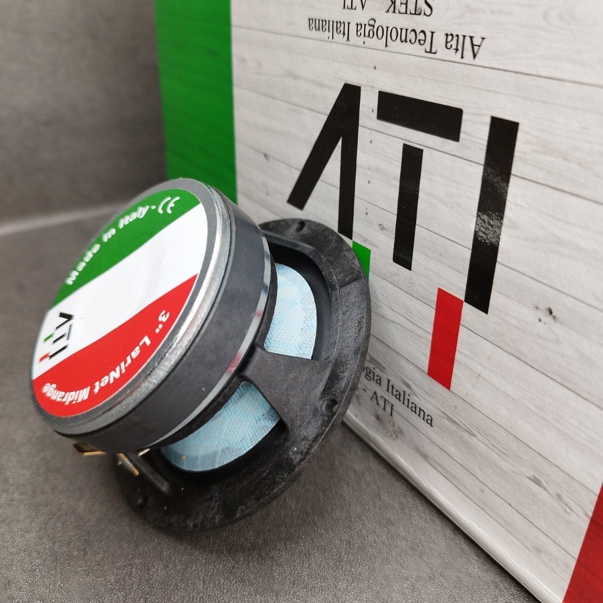 【送料無料】ハンドメイド【イタリア製】高音質 ATI Italy LARINET Mid 3インチミッドレンジスピーカー スコーカー カーオーディオ 3way化_画像5