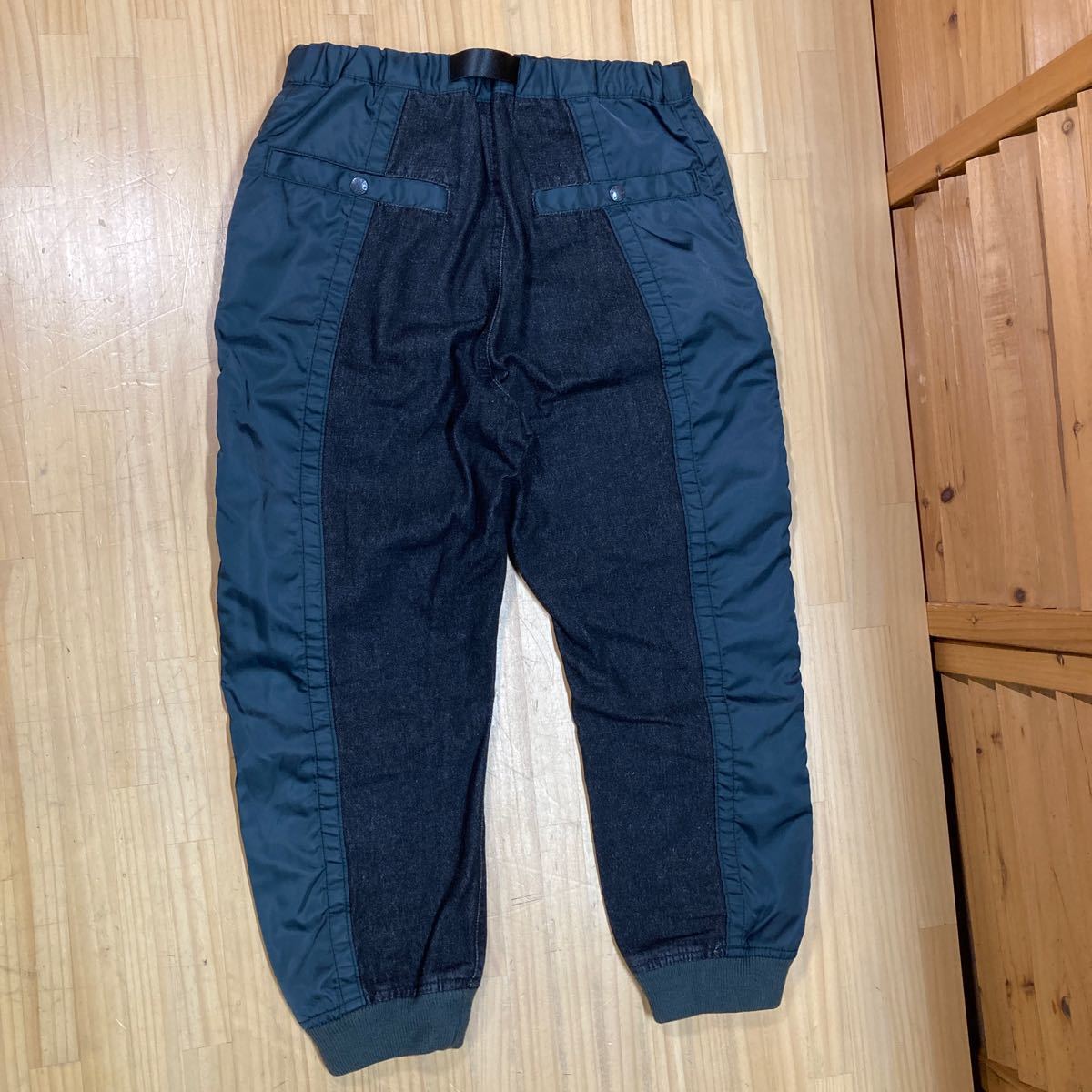 Y free shipping ^787[AVIREX Avirex ]6116129 TYPE BLUE combination flight pants black / moss green SIZE M