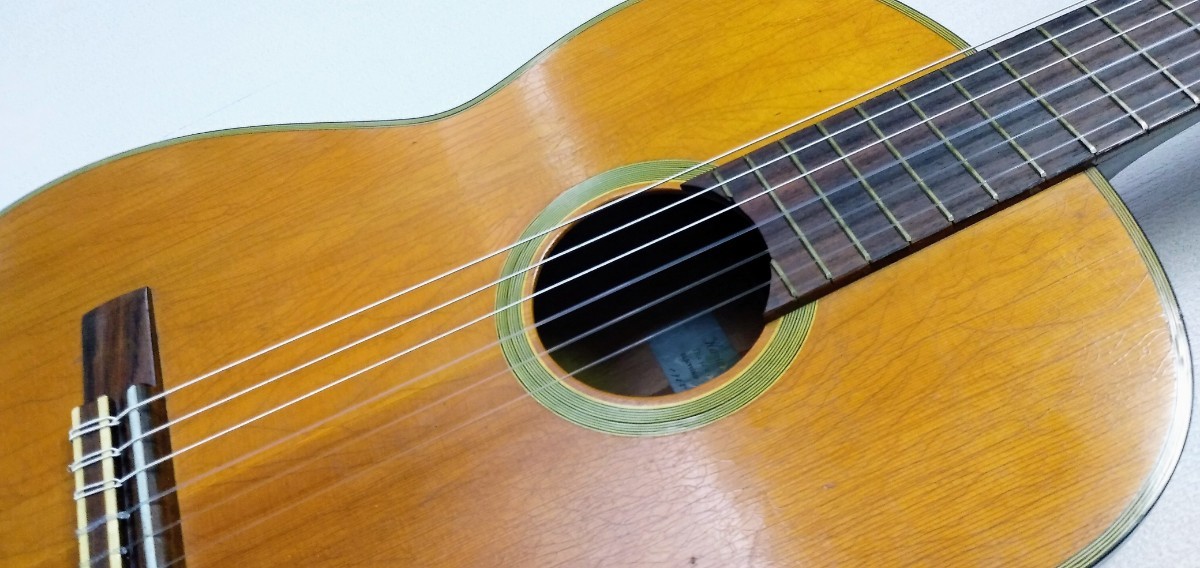 ■橋本一男 作 ヴィンテージクラッシックギター(1965年製)・ヤフネコ160サイズ格安発送！_画像5
