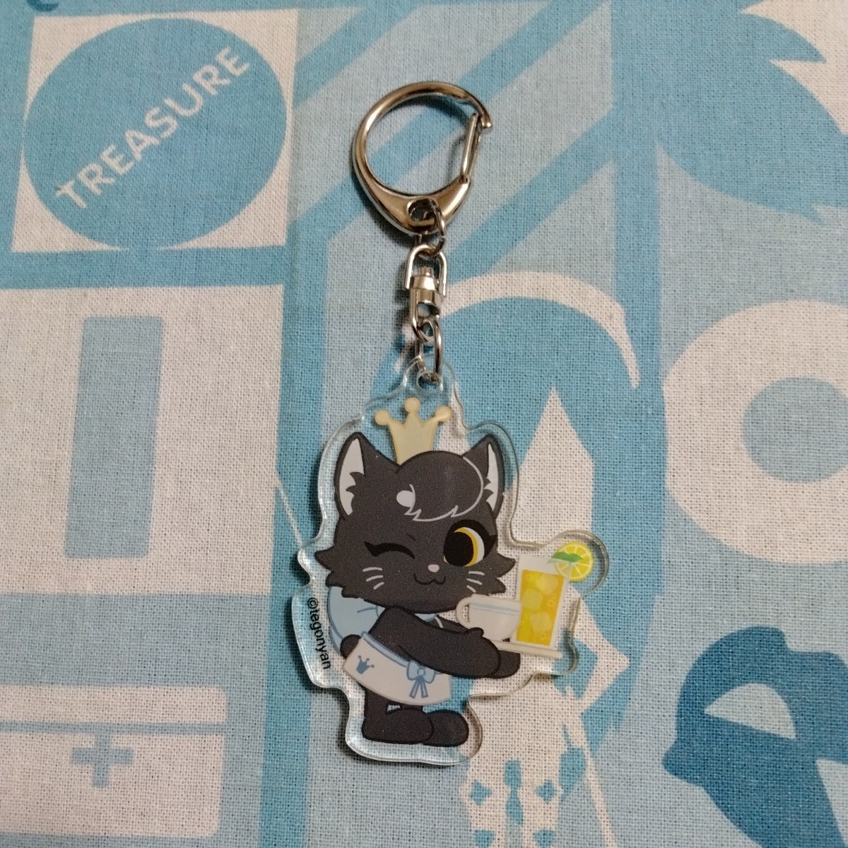  Tegoshi Yuuya .....CAFE Cafe acrylic fiber charm key holder unused goods 3 kind set mascot key holder 