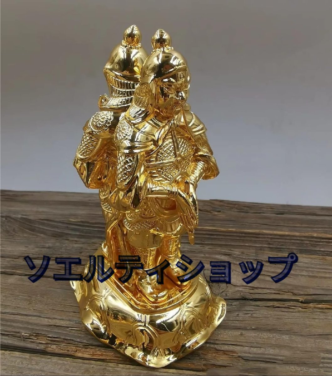 新入荷☆貴重品 仏像 双身毘沙門天 銅像 彫刻 仏像 総高12cm