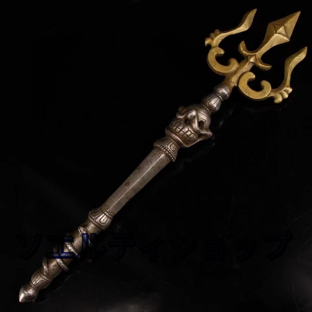 密教法具錫杖禅杖法杖(高さ約51cm)◇密教で使われる仏具・密教法 密教法具錫杖禅杖法杖(高さ約51cm)◇密教で使われる仏具・密教法