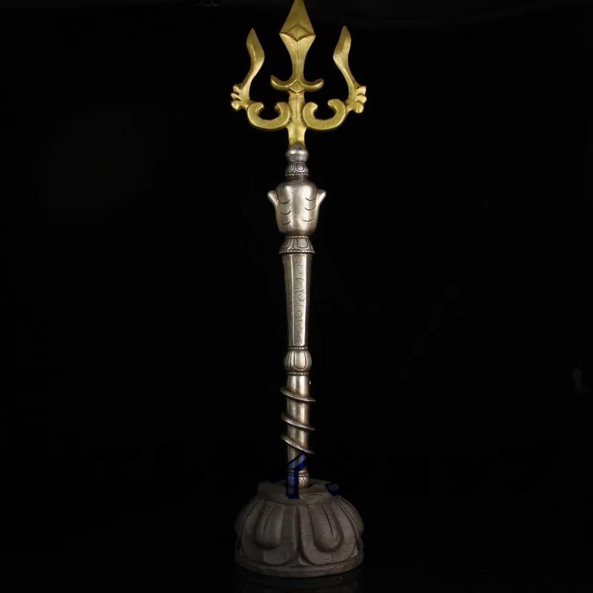 密教法具錫杖禅杖法杖(高さ約51cm)◇密教で使われる仏具・密教法 密教法具錫杖禅杖法杖(高さ約51cm)◇密教で使われる仏具・密教法