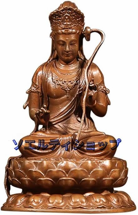 新入荷☆文殊菩薩仏像装飾家仏教真鍮仏像禅装飾デスクトップコレクション祝福を祈る