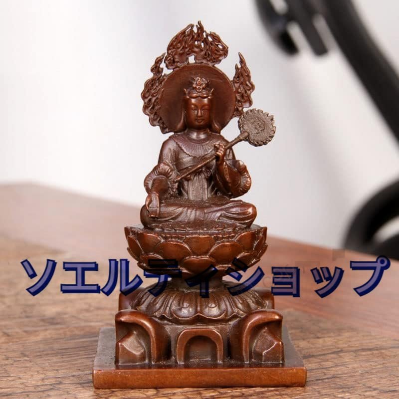 仏像【摩利支天座像】ブロンズ像 総高約 9cm 守護神 ミニチュア仏像