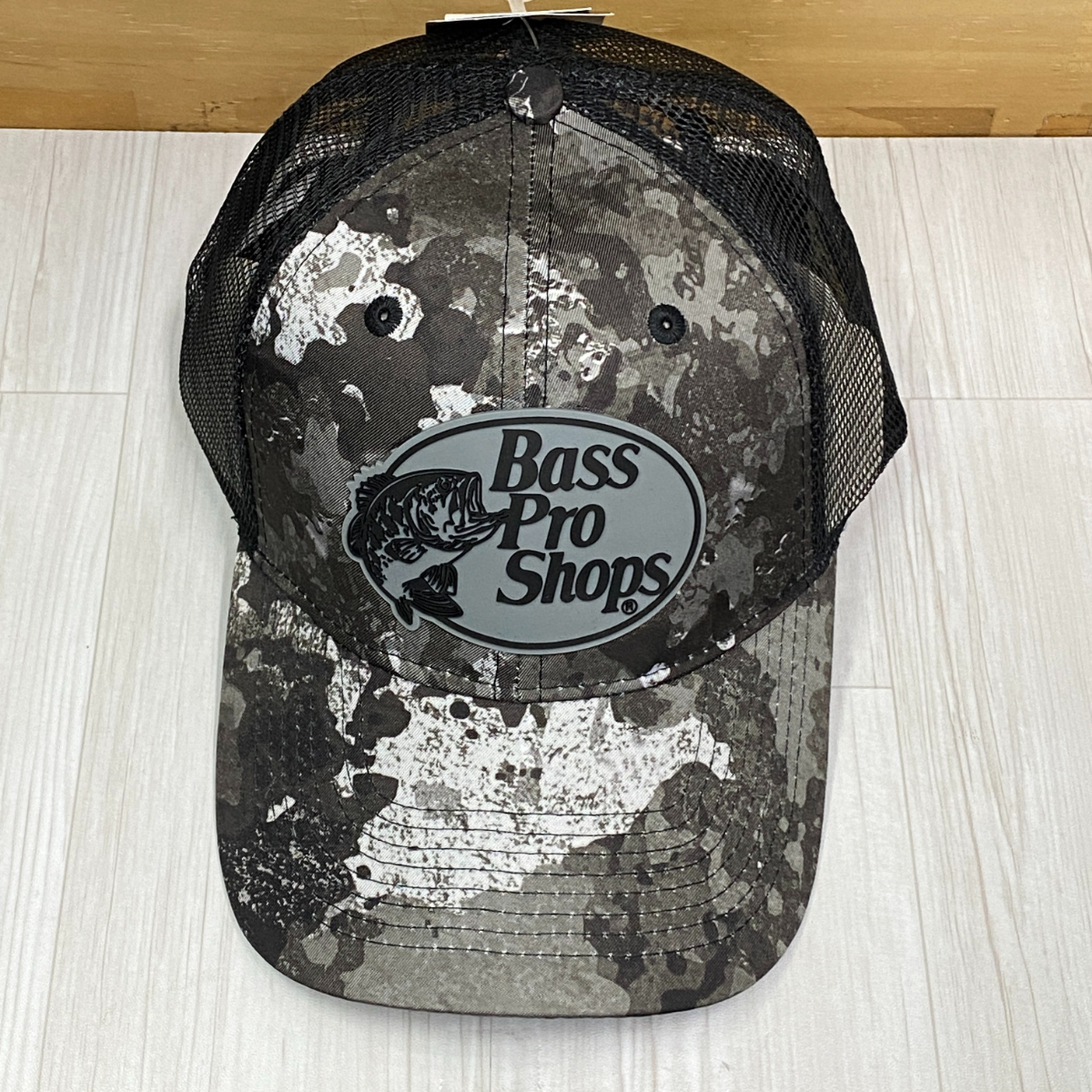 全米最大級のアウトドアブランド TrueTimberコラボ Bass Pro Shops 迷彩 Camo カモフラージュ スナップバックキャップ ラバーロゴ(Bps16)_画像3