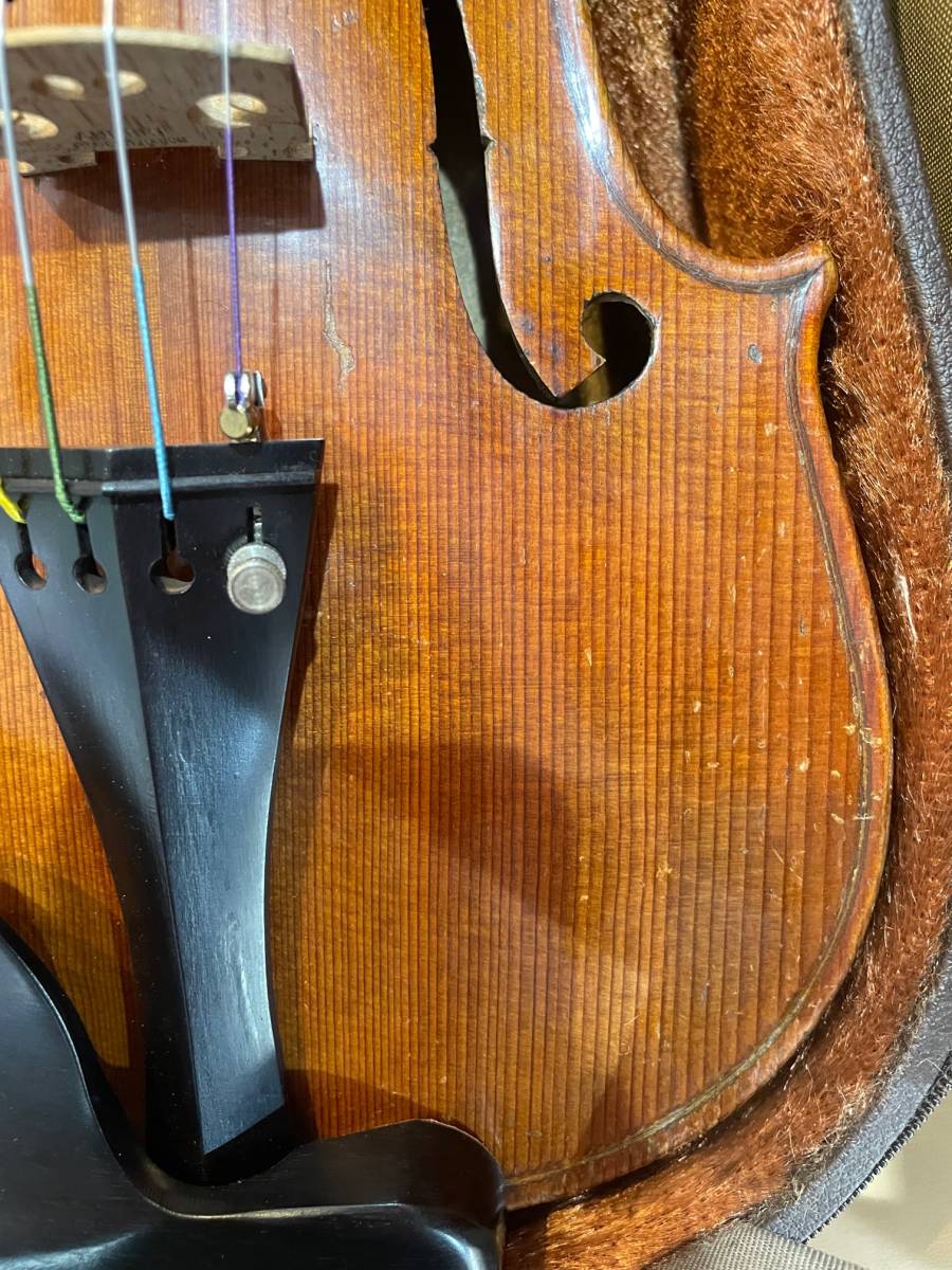 バイオリン　ノーラベ3/4サイズ　高音質オールドバイオリン！！音質重視の方、オールドバイオリンを格安でお探しの方、非常にお得です！！_画像6