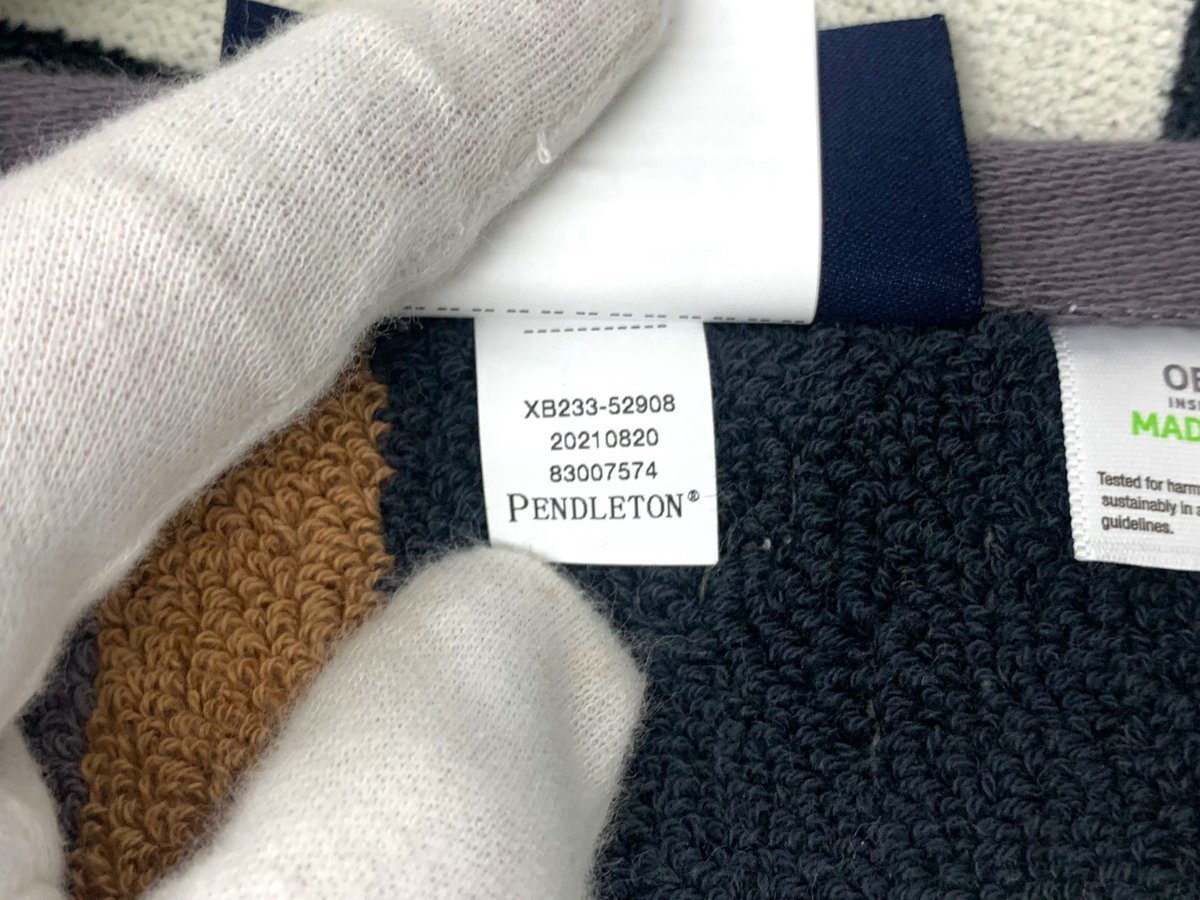 PENDLETON ( pen dollar ton ) Oversized Jacquard Spa Towel towelket blanket W102cm×H178cm XB233-52908 outdoor miscellaneous goods /036