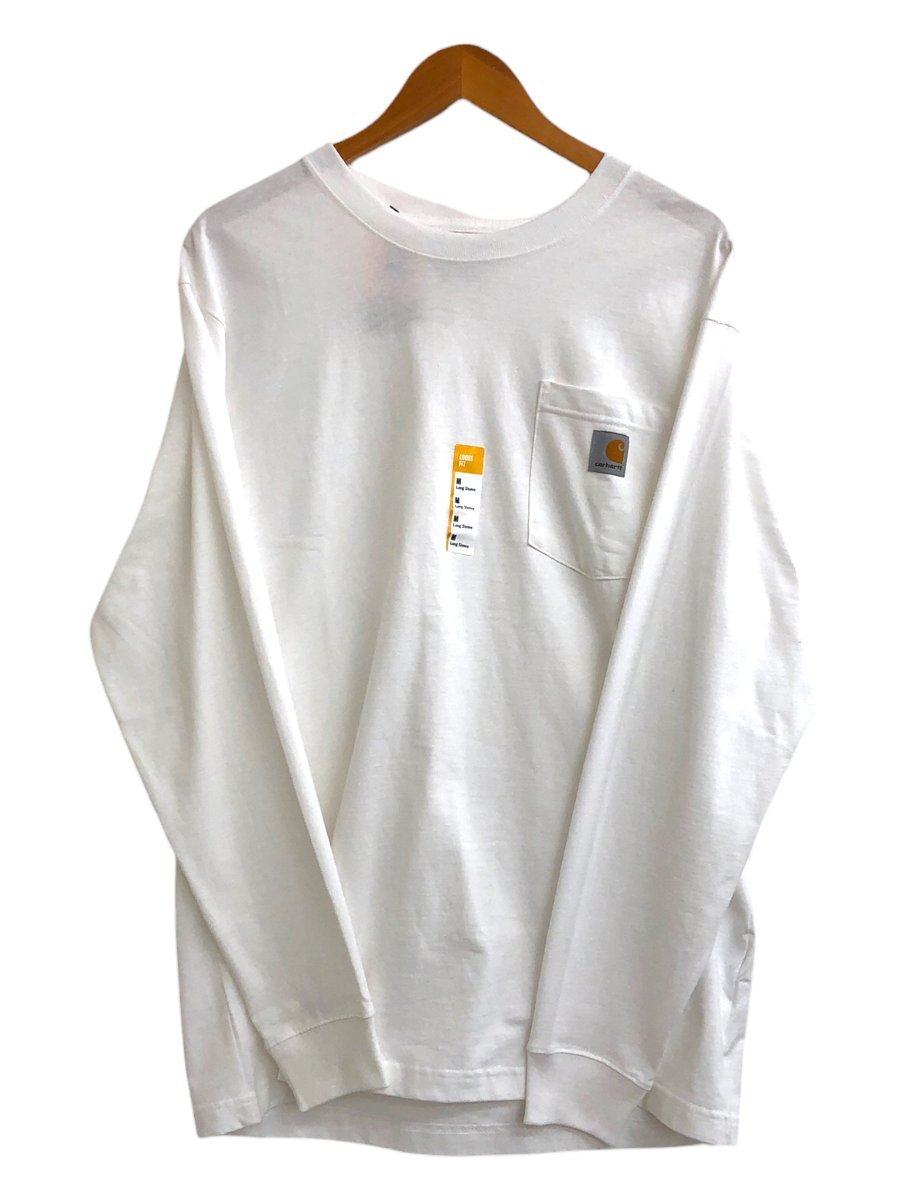 Carhartt (カーハート) Workwear LS Pocket T-Shirt ロンT 長袖Tシャツ K126 白 ホワイト M メンズ/004_画像1