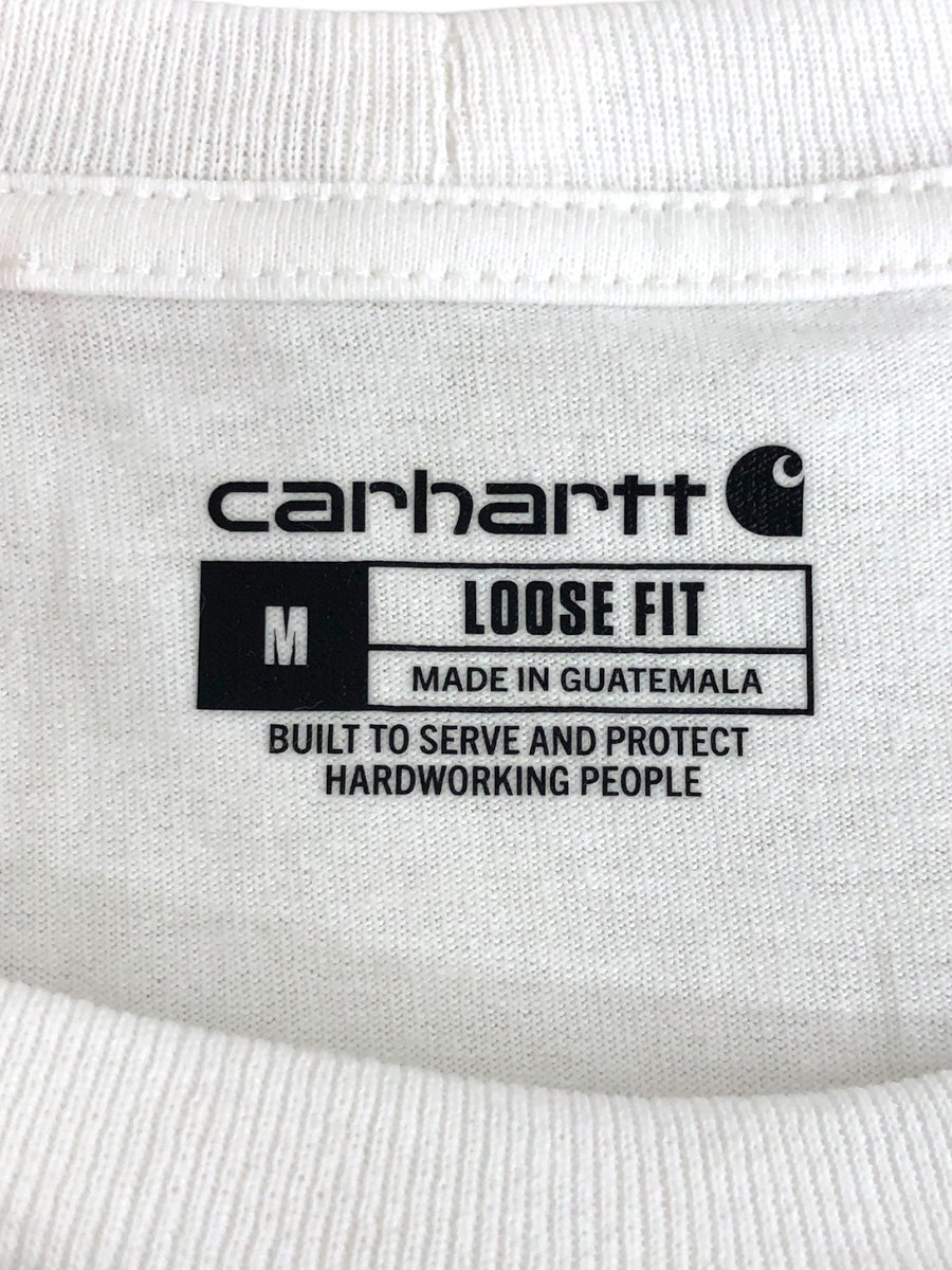 Carhartt (カーハート) Workwear LS Pocket T-Shirt ロンT 長袖Tシャツ K126 白 ホワイト M メンズ/004_画像3