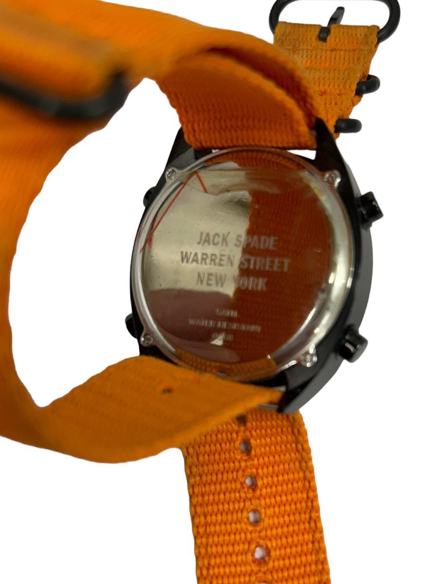 JACK SPADE (ジャックスペード) 腕時計 デジタル 0168 ナイロンストラップ オレンジ メンズ/027_画像10