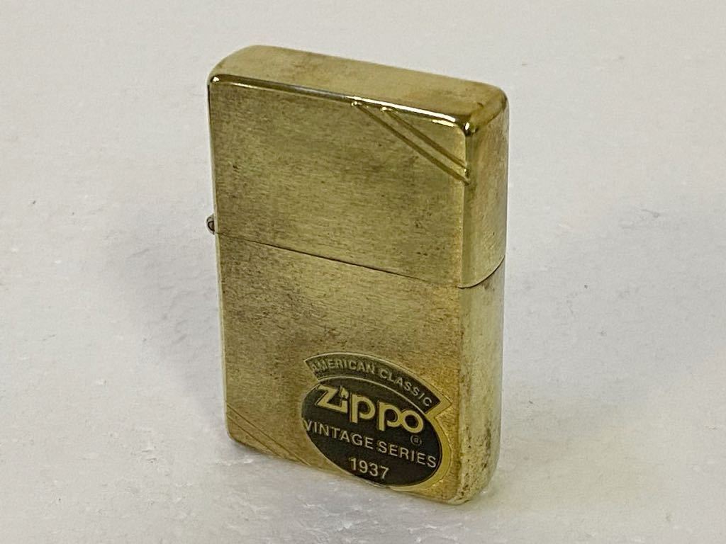 サ5450M★ZIPPO　ジッポーライター　ダイアゴナルライン　AMERICAN CLASSIC　VINTAGE SERIES 1937　1991年製　未使用品★_画像3