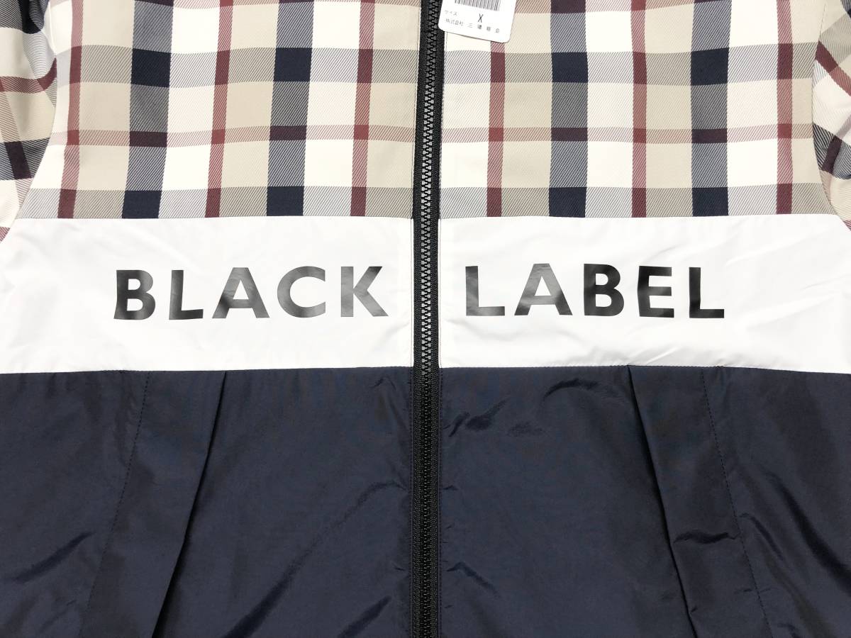 ○★新品未使用　BLACK LABEL CRESTBRIDGE（ブラックレーベル・クレストブリッジ）　チェックジップアップジャケット　L　ネイビー★○_画像5