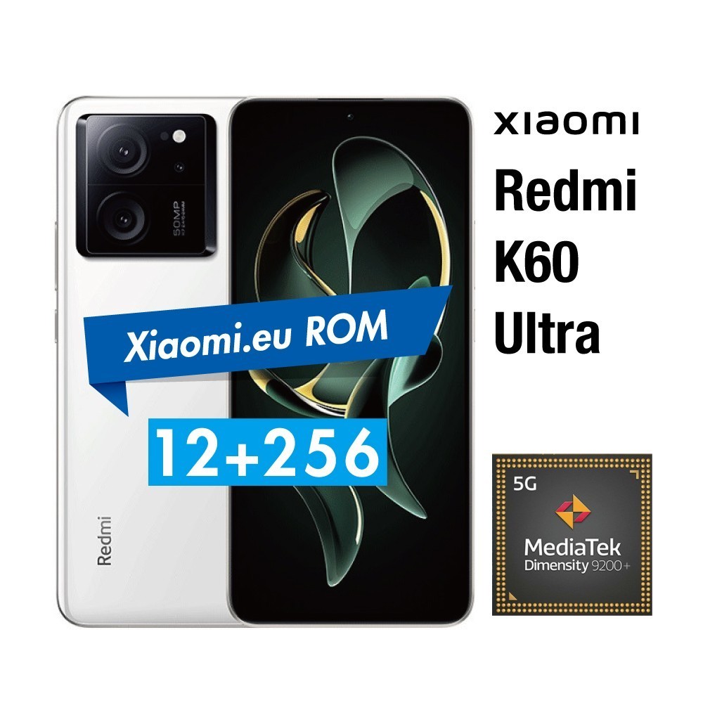 【在庫処分】【未使用】Xiaomi Redmi K60 Ultra 12G RAM/256G ROM ホワイト Xiaomi.eu導入済 オマケ付き Xiaomi 13T Pro_画像1