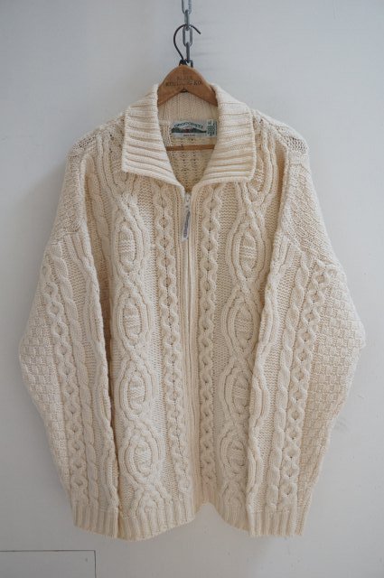 ◇ARAN CRAFTS フィッシャーマンニット　MADE IN IRELAND_画像1