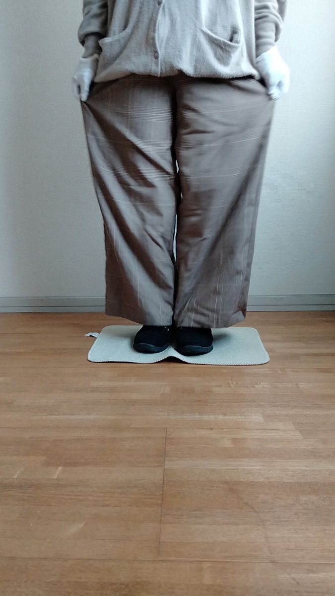 ジーユーワイドパンツ ハイウエスト 色味(画像7枚目)