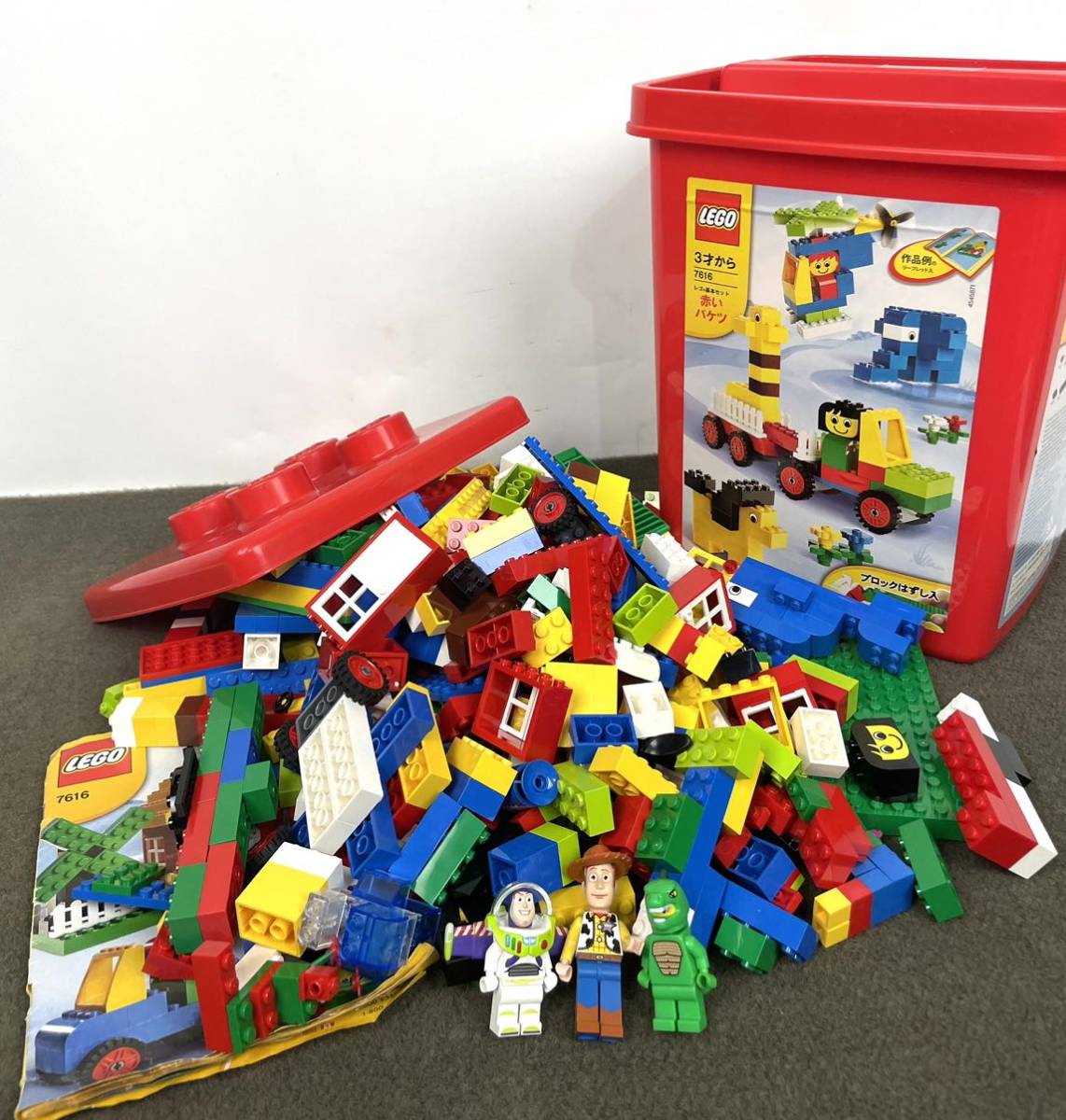 ●LEGO 赤いバケツ トイストーリー バズライトイヤー ウッディ ミニフィグ レゴ 7616 基本セット●の画像1