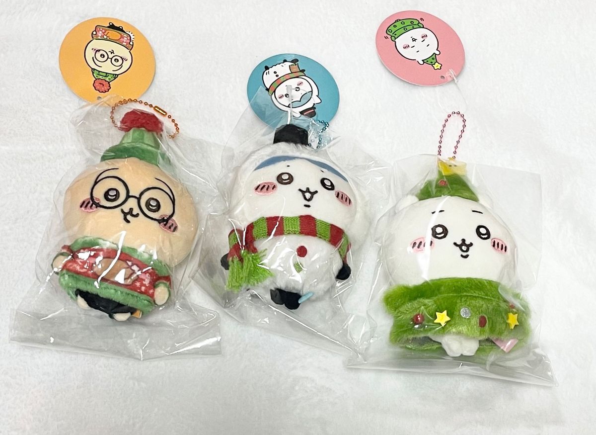 日本新品 ちいかわ ハチワレ クリスマス ハッピーホリデーなマスコット 日本新品 ちいかわ ハチワレ クリスマス ハッピーホリデーなマスコット