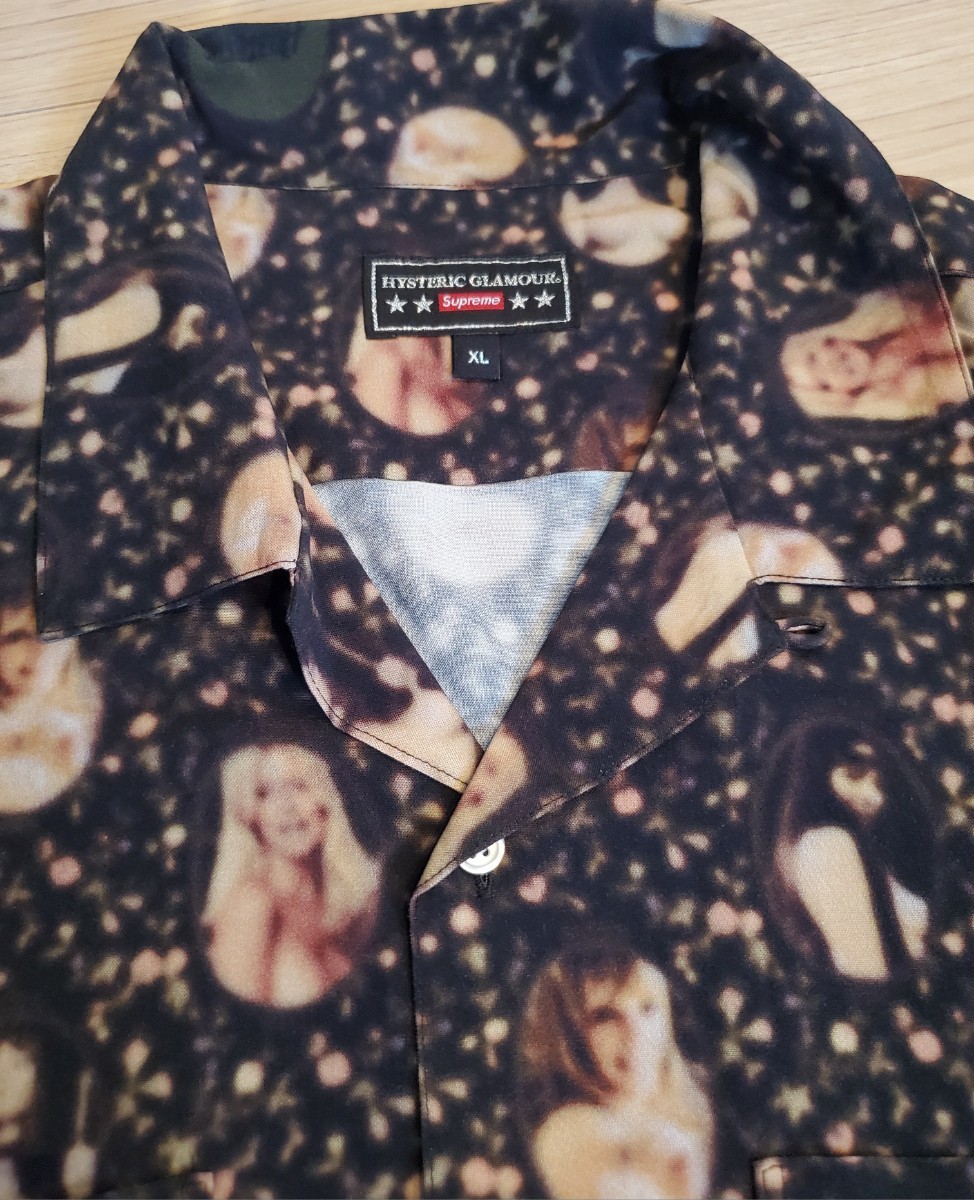 サイズXL SUPREME HYSTERIC GLAMOUR ヒステリックグラマー シュプリーム Blurred Girls Rayon Shirt 半袖シャツ ヒス レーヨン アロハ