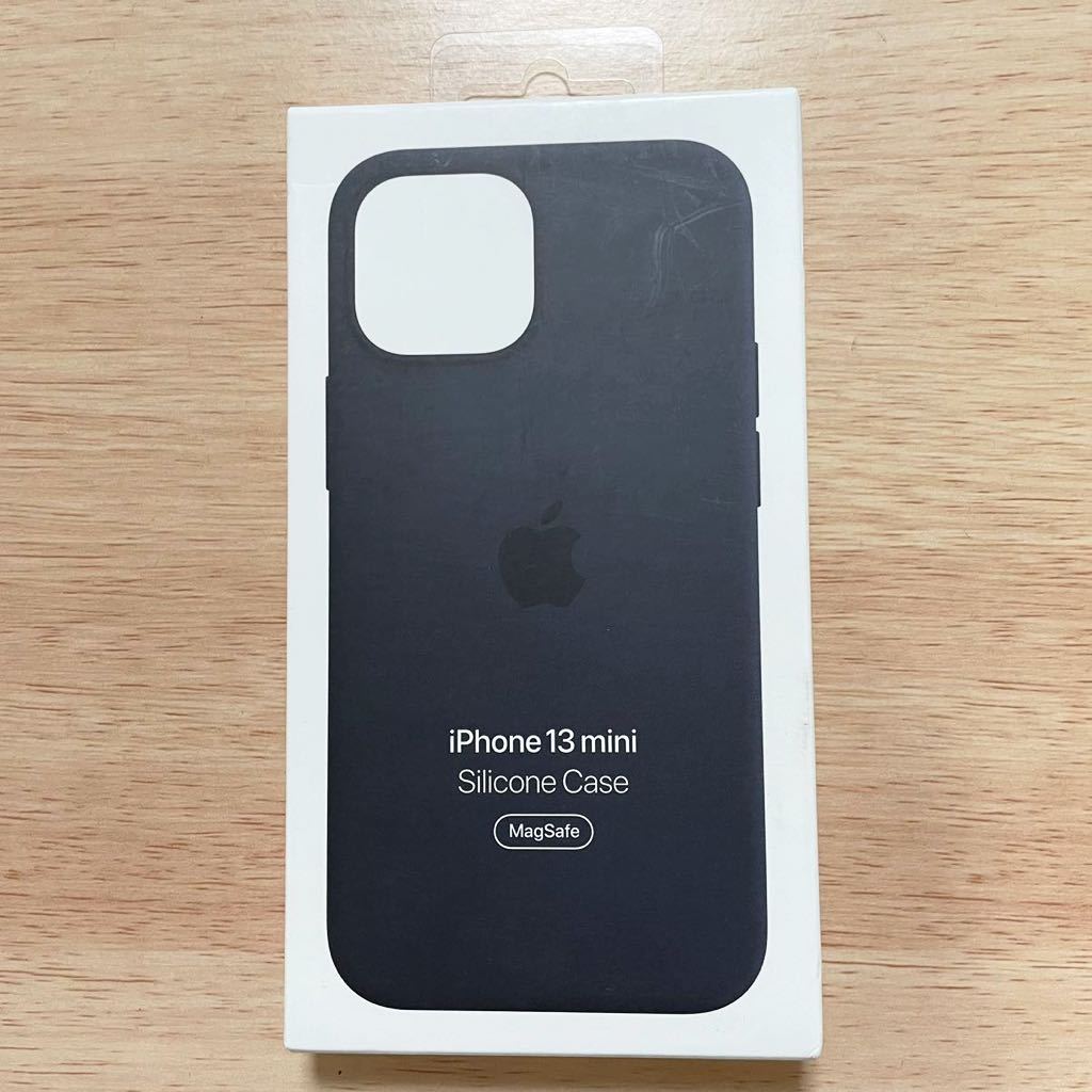 ★新品★ Apple アップル 純正 iPhone 13 mini シリコンケース・ミッドナイト 80A19_画像1