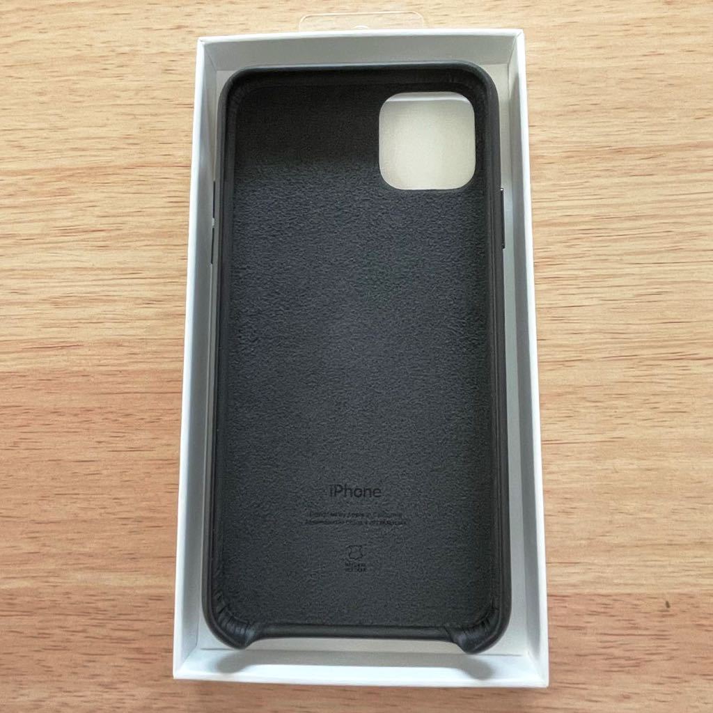 ★新品★ Apple純正 iPhone 11 Pro Max レザーケース・ブラック　　　119B4_画像5