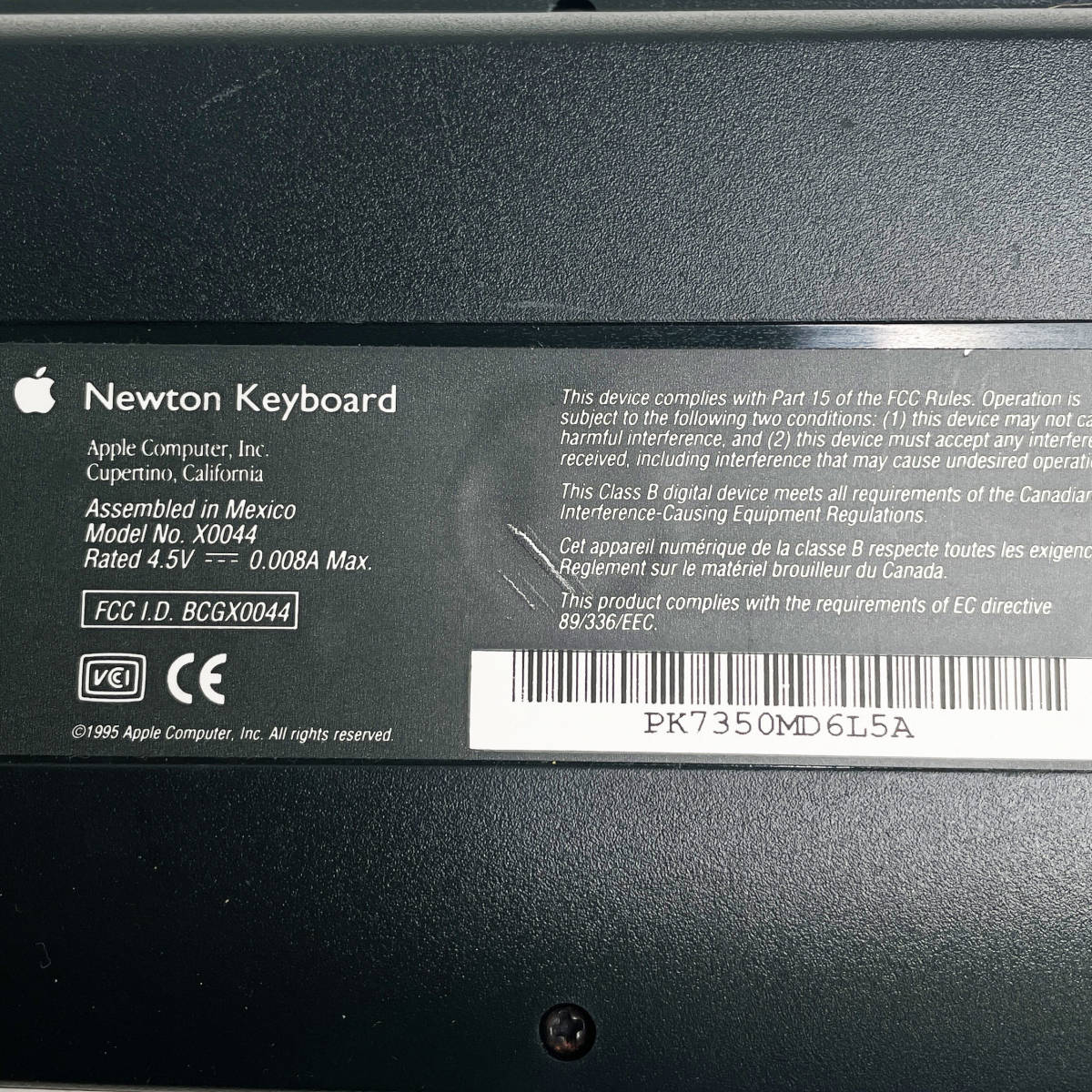 中古☆Apple Newton Keyboard X0044 アップル ニュートン キーボード 入手困難 激レア ジャンク_画像4