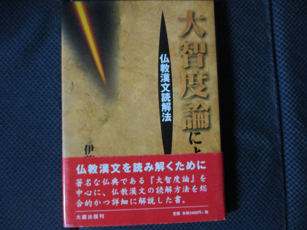 伊藤丈『大智度論による仏教漢文読解法』大蔵出版　2003年　帯付き_画像1