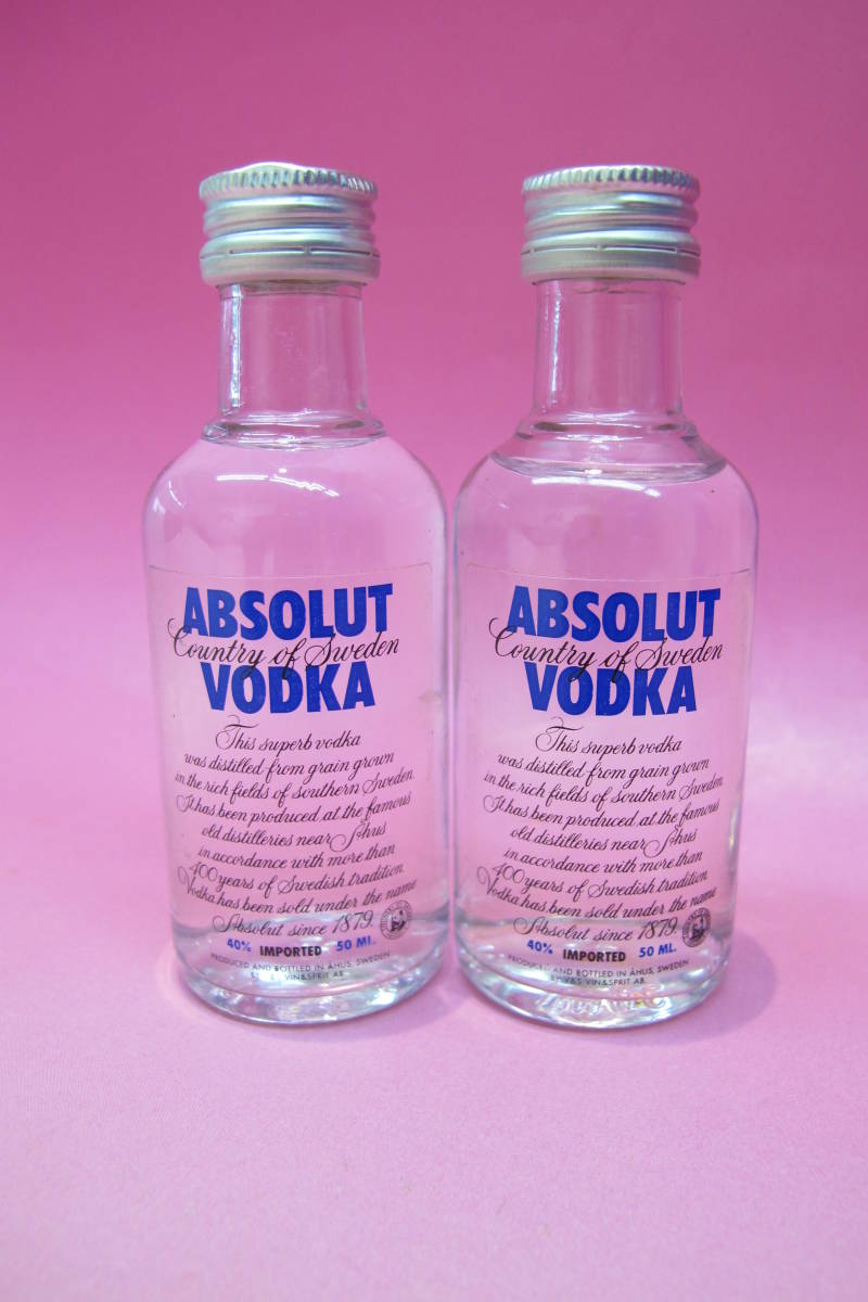 ** old sake ABSOLUT VODKA* absolute * vodka miniature bottle 50ml**