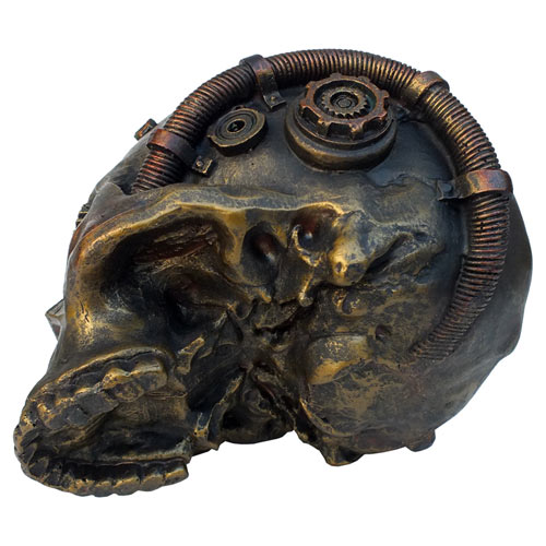 [スチームパンク] スカルヘッド 装飾小物入れ スカルボックス Steampunk Skull trinket box_画像3