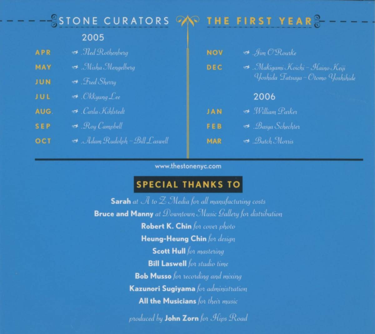 The Stone : Issue One ; John Zorn, Mike Patton, Dave Douglas, Rob Burger, Bill Laswell, Ben Perowsky ; Tzadik_画像3