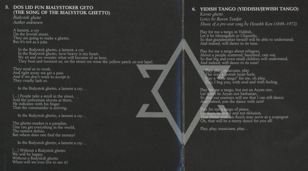 Tangele - The Pulse Of Yiddish Tango ; Lloica Czackis, Juan Lucas Aisemberg, Gustavo Beytelmann ; Tzadik, John Zorn_画像10
