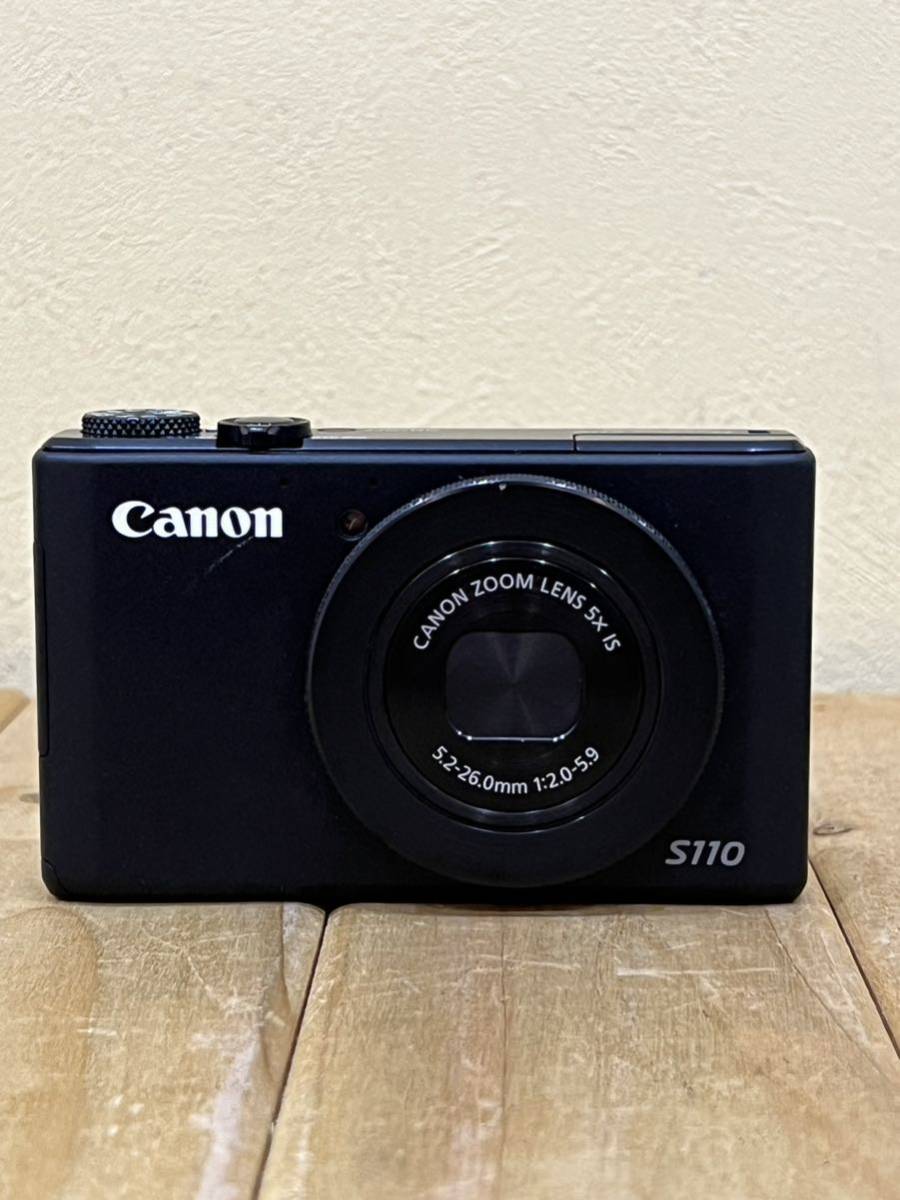 ◆ Canon キャノン パワーショット S110 可動品 ブラック バッテリーチャージャー ケース付き◆_画像3