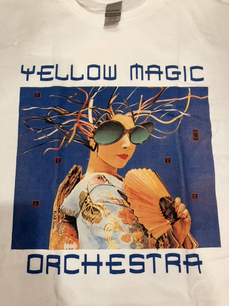 即決/サイズXL新品未使用/yellow magic orchestra/イエローマジックオーケストラ/US盤/tシャツ/YMO/細野晴臣/坂本龍一/高橋幸宏_画像1