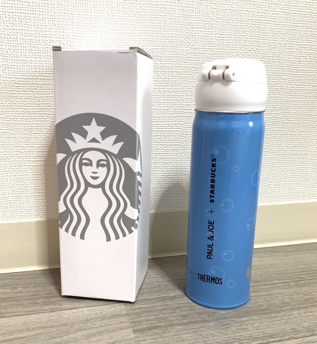新品Starbucks スターバックスステンレスボトル水筒猫ちゃん限定473ml_画像2