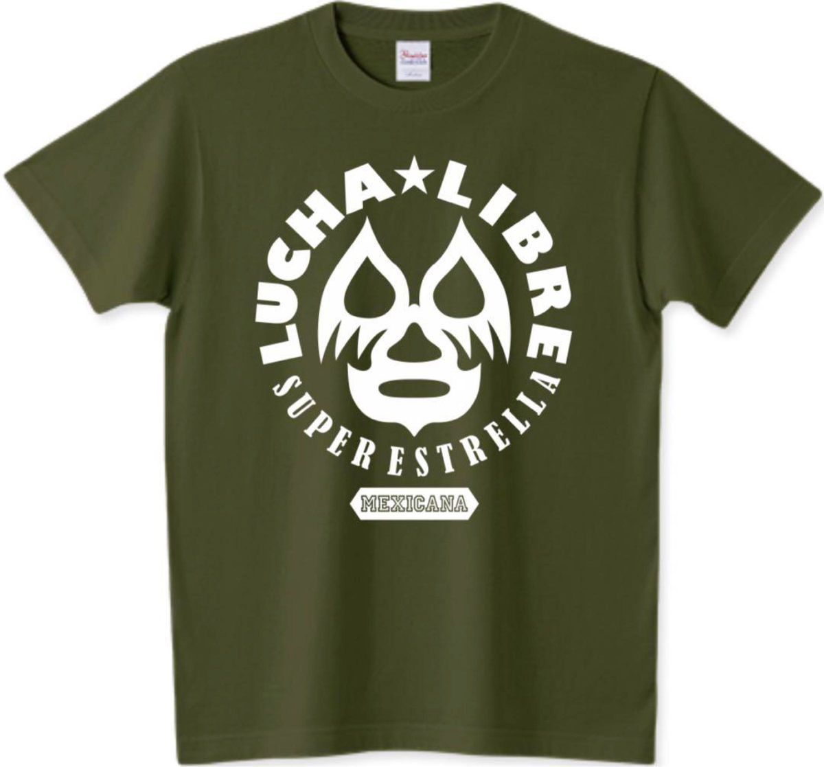 プロレス Tシャツ ミル･マスカラス チャンピオン ルチャリブレ メキシコ マスクマン バレットクラブ ターコイズブルー ロンT