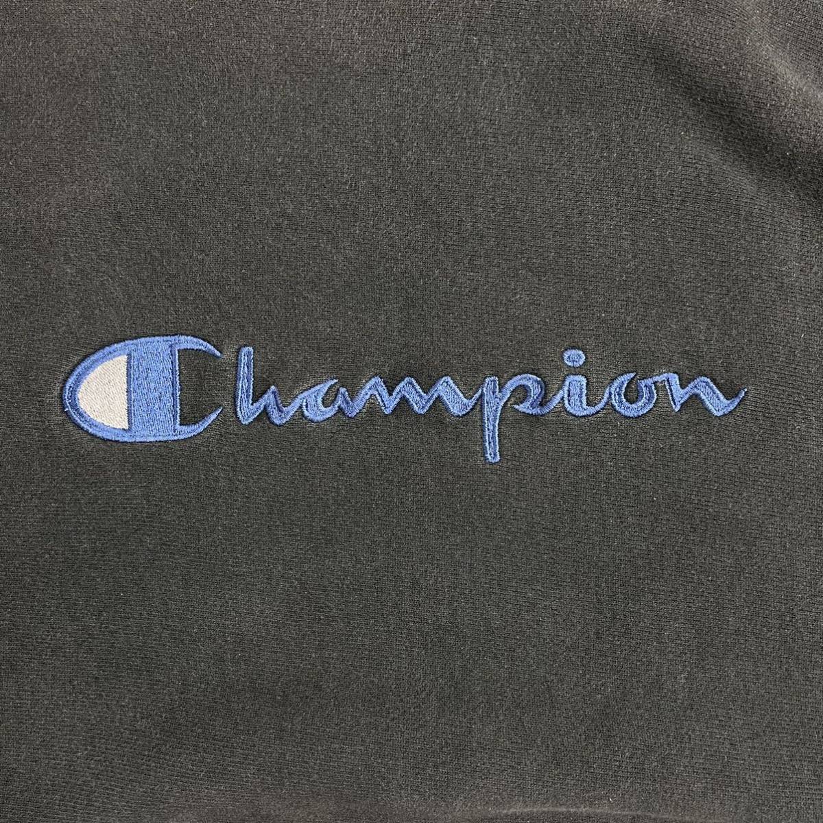 【希少】 90s Champion REVERSE WEAVE アメリカ製 ブラック 刺繍ロゴ ヴィンテージ スウェット トレーナー リバースウィーブ ビンテージ L_画像5